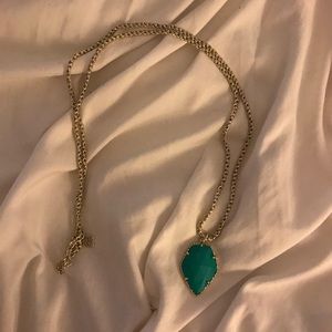Kendra Scott Corla Turquoise Drop Necklace